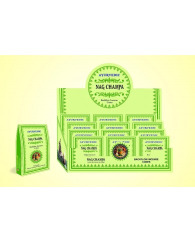 Vonné kužele Ayurvedic “Tekoucí Dým“ - Nag Champa, 30 g.