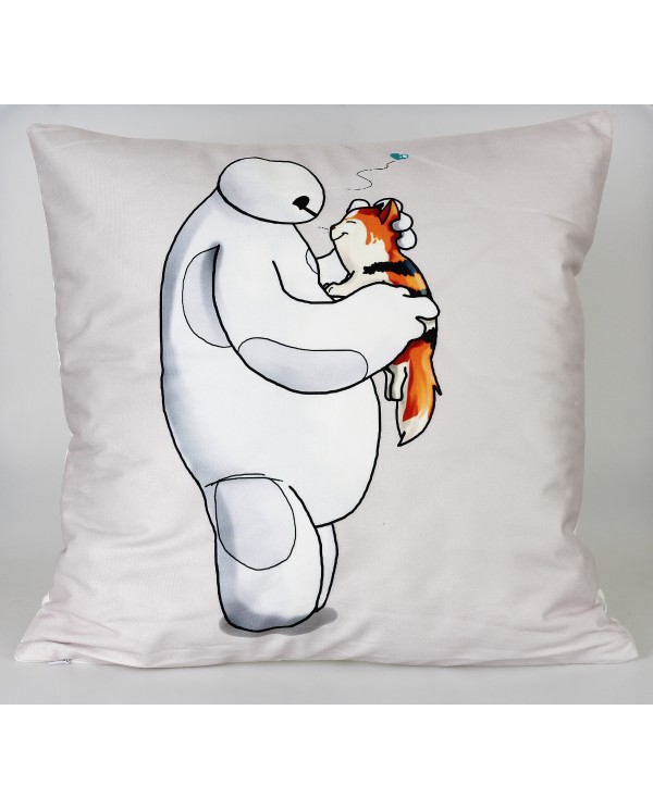 Obliečka na vankúš Tymon - Baymax a Mochi