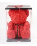 Medvedík z ruží - Červený 70 cm