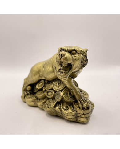 Soška Feng Shui - Tiger s mincami