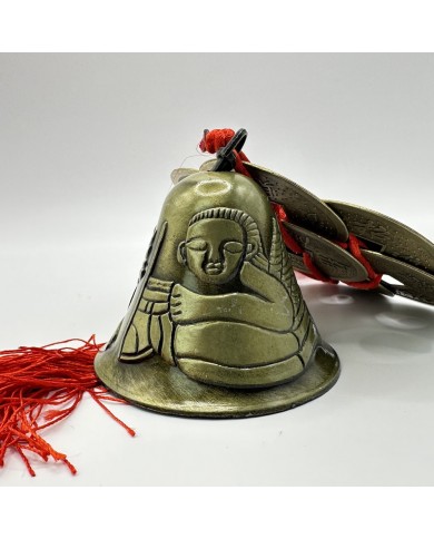 Ochranný čínsky prívesok - Zvon šťastia a mince | Dekordomu.sk