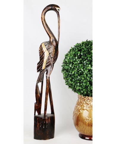 Drevená dekorácia volavka - Sandy