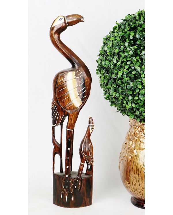 Drevená dekorácia kormorán - Samuel