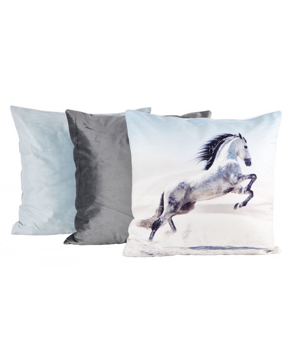 Obliečka na vankúš - Trio set biely kôň