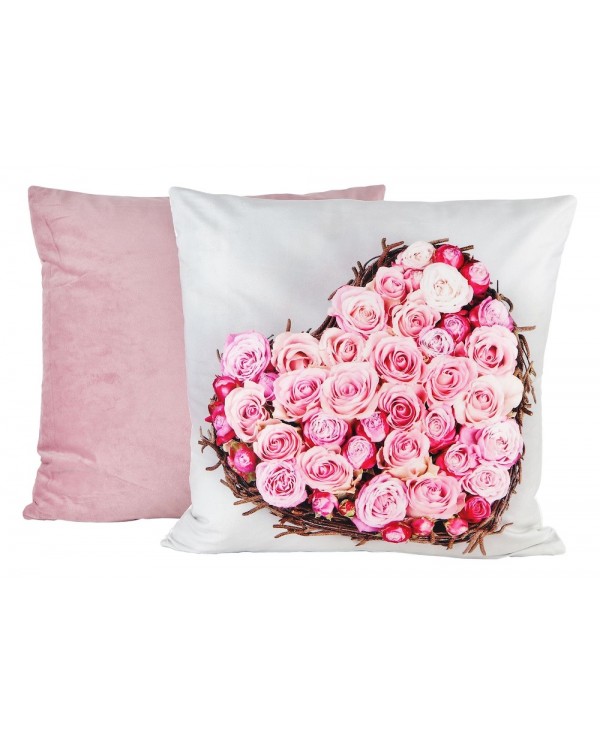 Obliečka na vankúš - Duo set ruže a srdce
