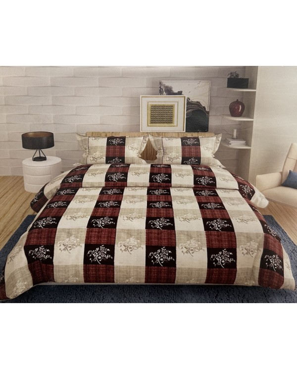 Dvojlôžková bavlnená plachta a obliečka na vankúš Maysura - Lilies