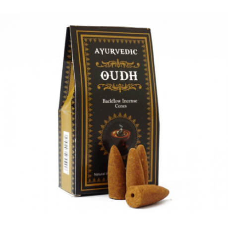 Vonné kužele Ayurvedic “Tekoucí Dým“ - Oudh, 30 g.