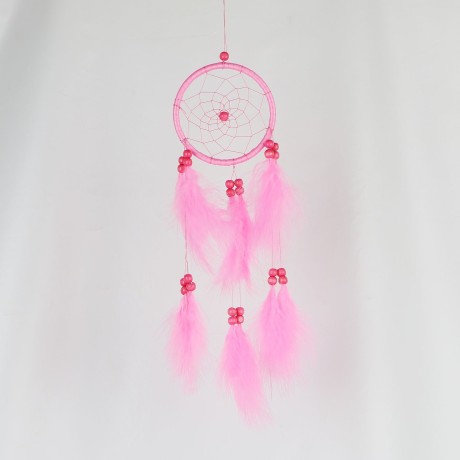 Lapač snov Mini – Rosaria Ružový (11 cm)