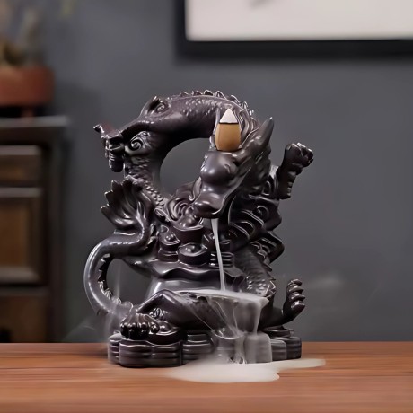 Stojan na vonné kužele - Tečúci dym - Čínsky drak 2