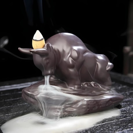 Stojan na vonné kužele - Tečúci dym - Býk