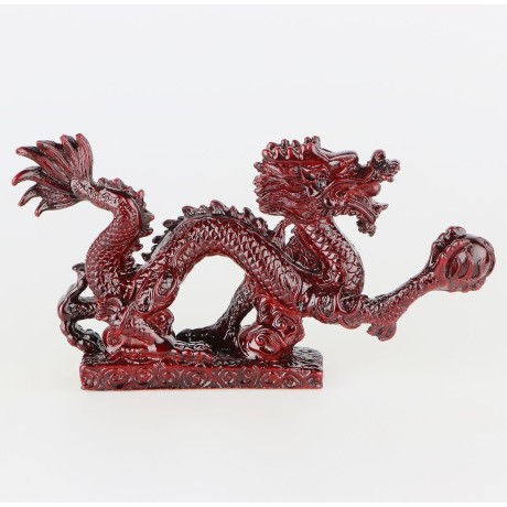 Soška Feng Shui - Červený Drak Six | Dekordomu.sk