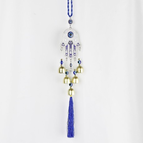 Prívesky – Allahovo oko Ruka Fatimi Zvonkohrou a modré strapce