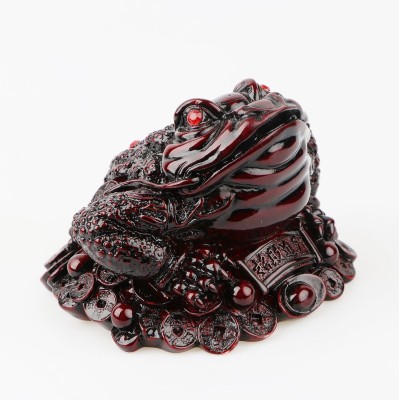 Soška Feng Shui – Žaba Raita sediaca na minciach