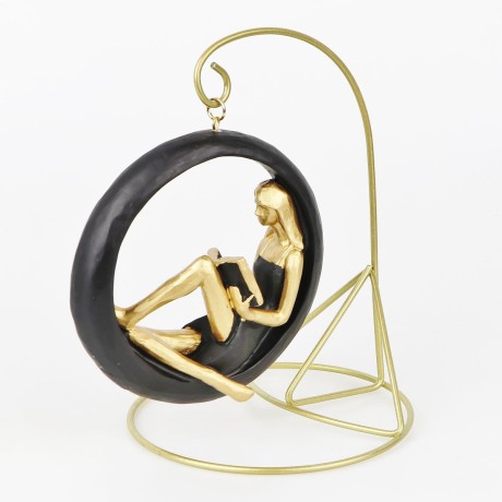 Dekoračná soška – Meditujúca s knihou Coral