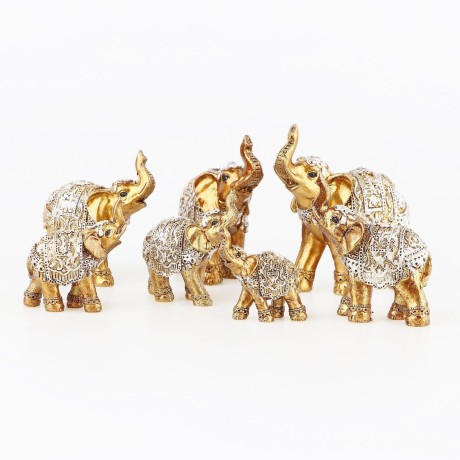 Soška Feng Shui - Skupinka 7 Slonov