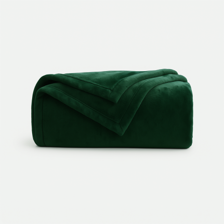 Plyšová deka Värme - Olive Green